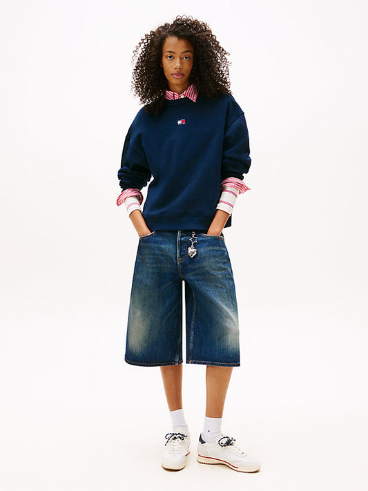 Badge Boxy Fleece Sweatshirt