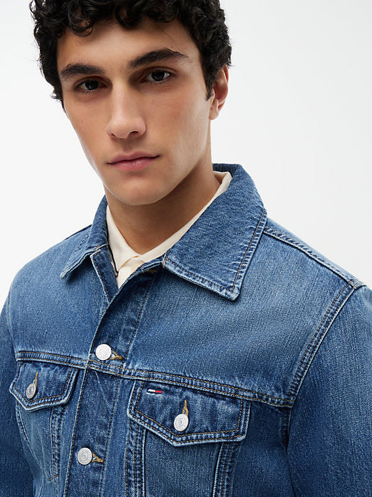 Ryan Faded Denim Trucker Jacket