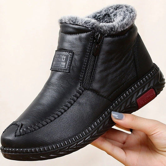 Bottes en cuir de coton imperméables et antidérapantes pour femme 🔥VENTE FLASH !!! -60% DE RÉDUCTION Pour une durée limitée