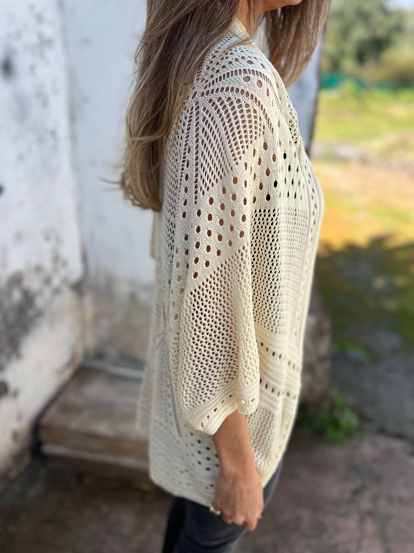 LIQUIDATION🔥Gilet femme creux demi-manches