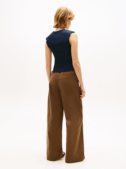 Smock Slim Seersucker Square Neck Top