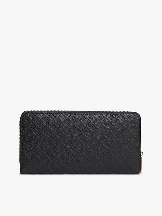Debossed Zip-Around Wallet