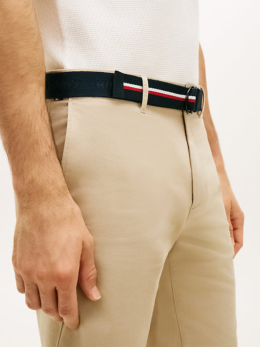 Denton Straight Fit Belted Chino Shorts