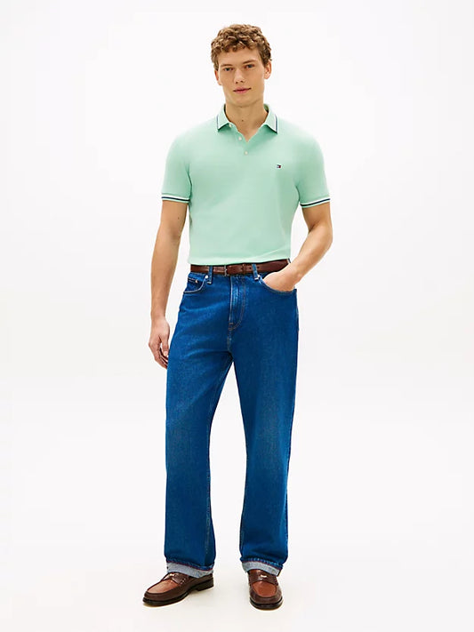 Slim Fit Tipped Pique Polo Shirt