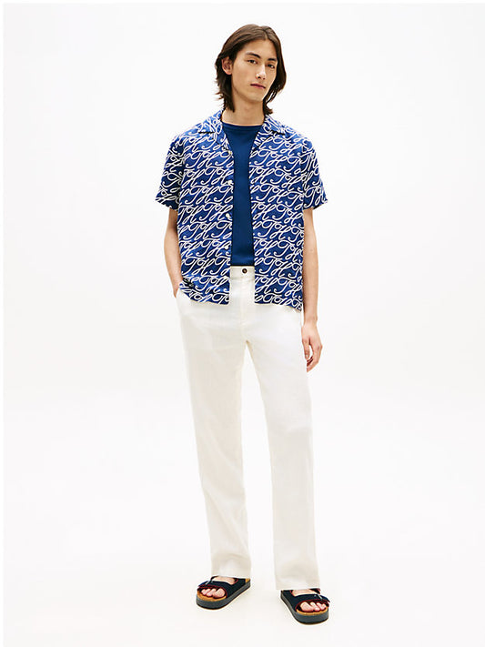 Regular Fit Pure Linen Short Sleeve Shirt