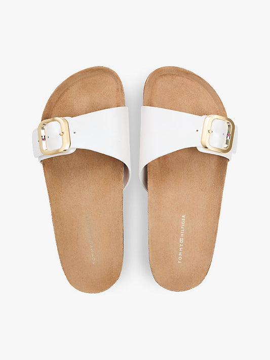 Cork Footbed Slip-On Sandals