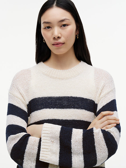 Stripe Relaxed Crew Neck Jumper
