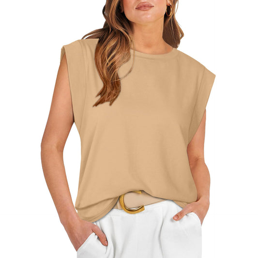 Gilet T-shirt décontracté basique pour femme (3 achetés, livraison offerte)