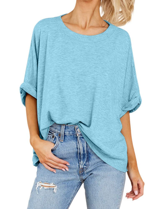 T-shirt ample décontracté d'été pour femmes (3 achetés, livraison gratuite)