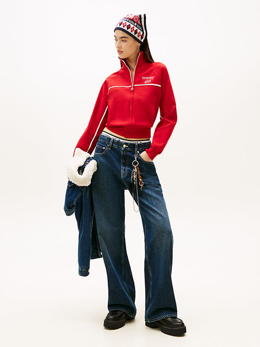 Girl Logo Knit Track Jacket