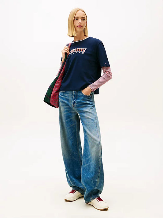 Logo Appliqué Relaxed Boxy T-Shirt