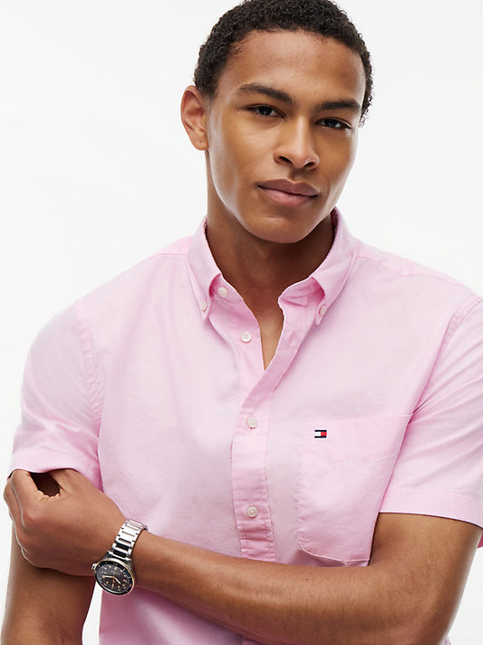 Regular Fit Lightweight Short Sleeve Oxford Shirt