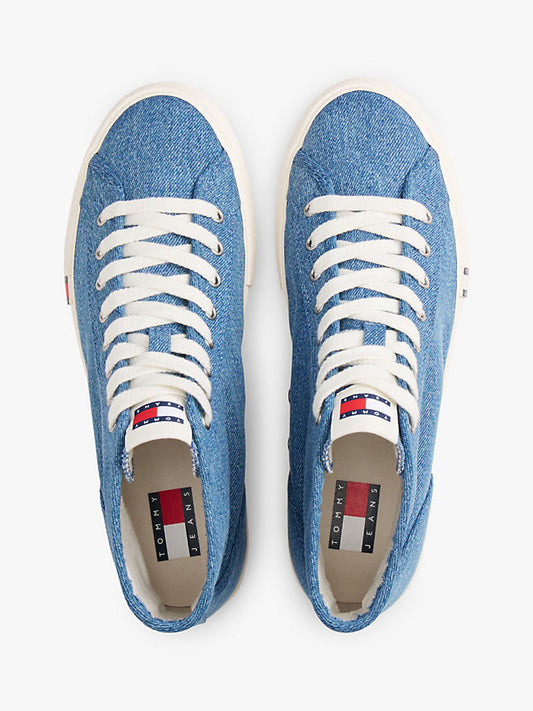 Archive Denim Flag Stripe Mid-Top Trainers