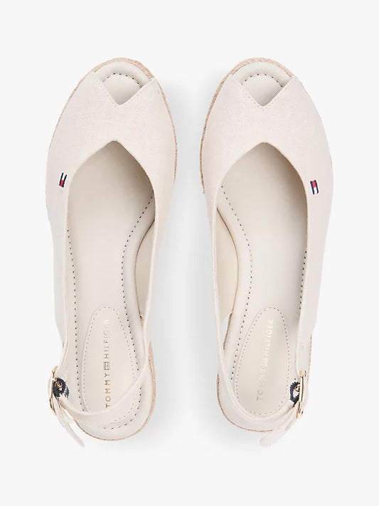 Hemp Slingback Wedge Espadrilles