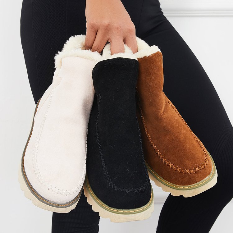 Klassische rutschfeste Knöchel-Schneestiefel für Damen