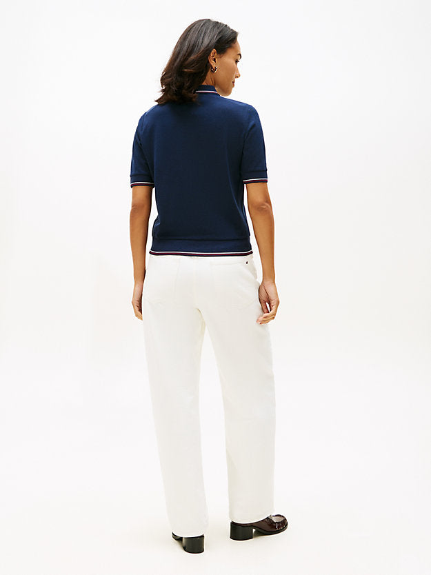 Regular Fit Pique Zip Polo Shirt