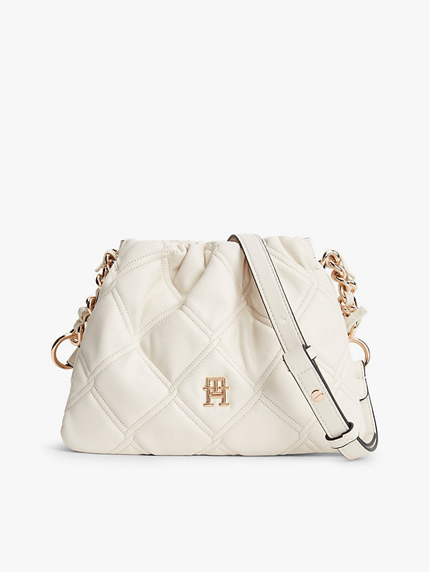 Quilted Chain Monogram Crossbody Bag