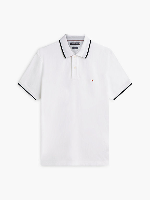Regular Fit Tipped Pique Polo Shirt