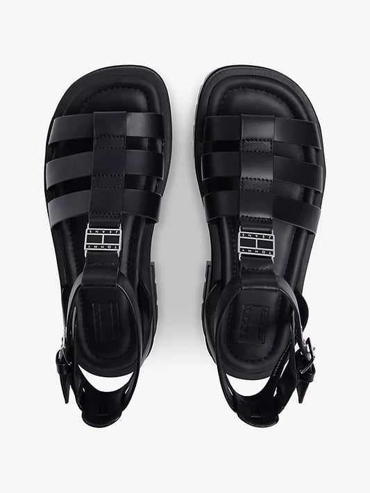 Leather Chunky Cleat Fisherman Sandals