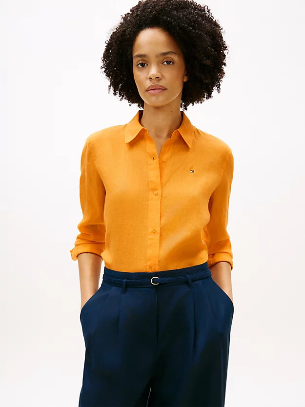 Relaxed Fit Pure Linen Shirt