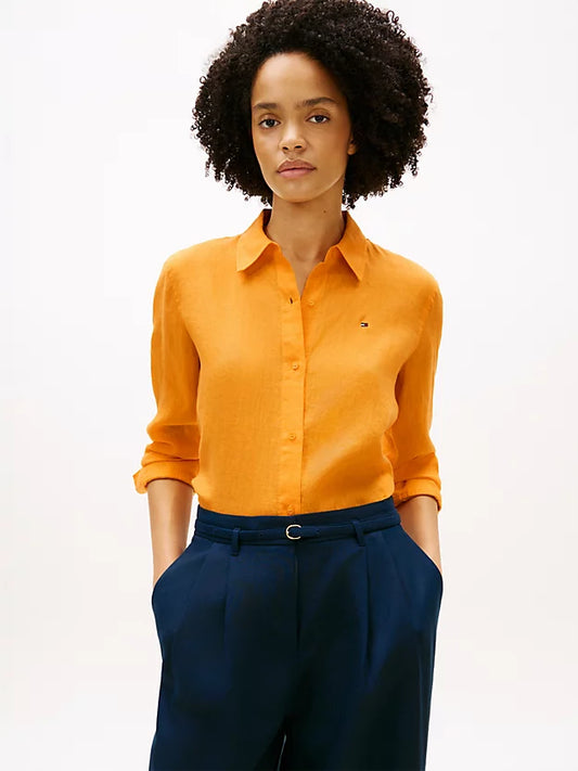 Relaxed Fit Pure Linen Shirt