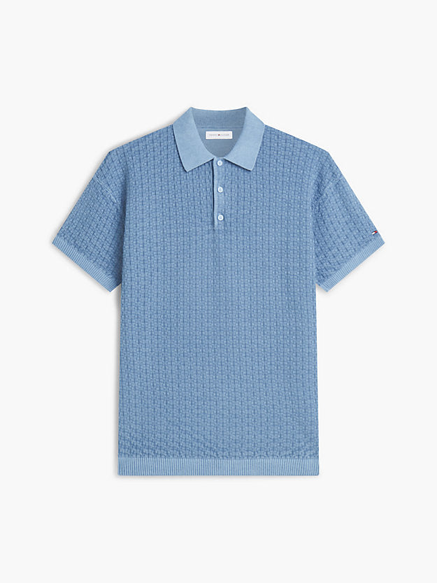 Washed Structured Polo Shirt