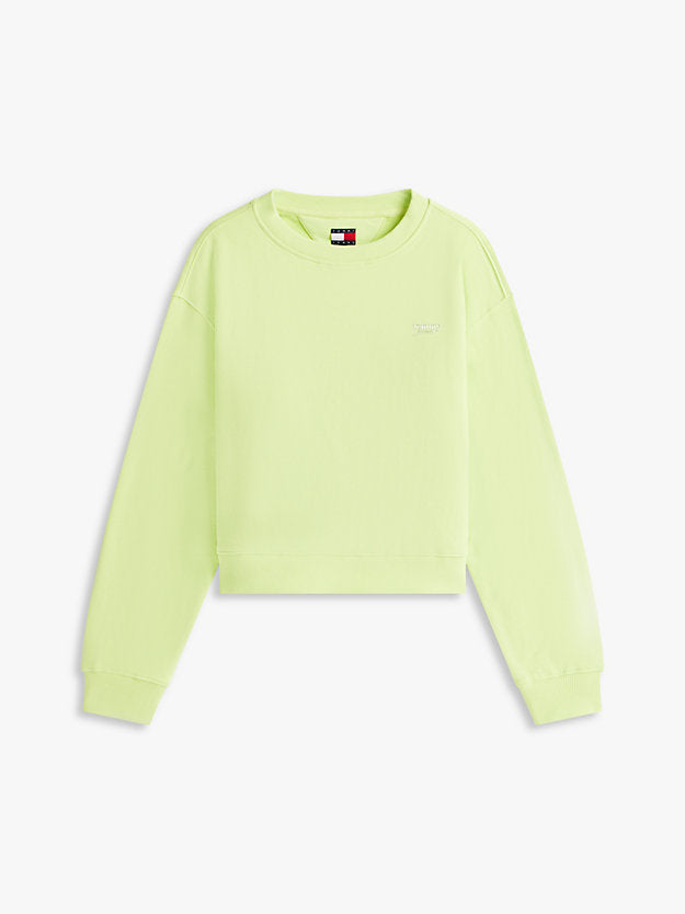 Athleisure Metallic Logo Relaxed Sweatshirt
