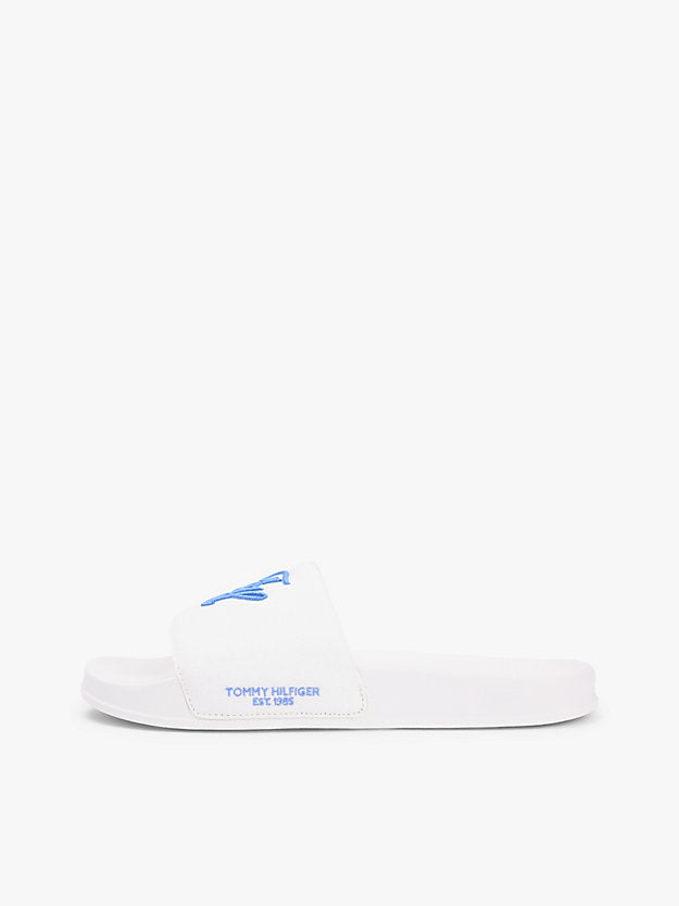 Logo Embroidery Canvas Pool Slides