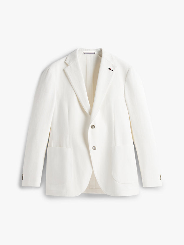 Regular Fit Twill Single Breasted Blazer