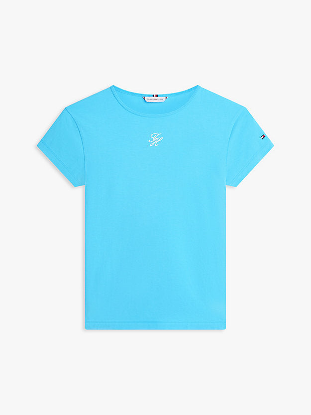 Textured Logo Slim Jersey T-Shirt