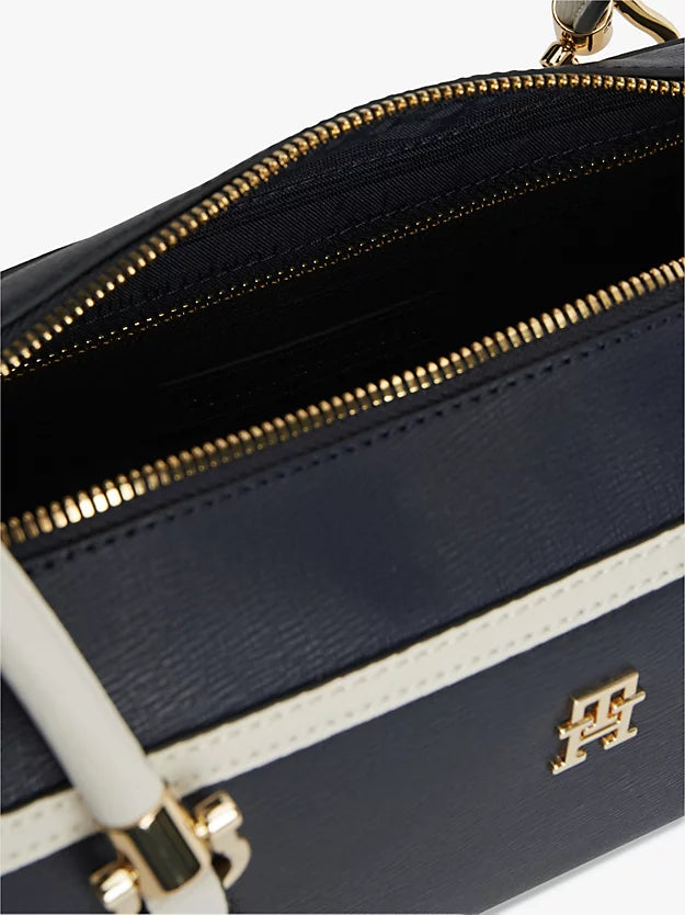 Colour-Blocked Rectangular Shoulder Bag