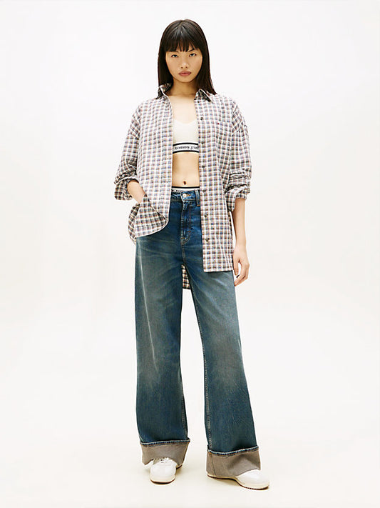 Claire Turn-Up High Rise Wide Leg Jeans