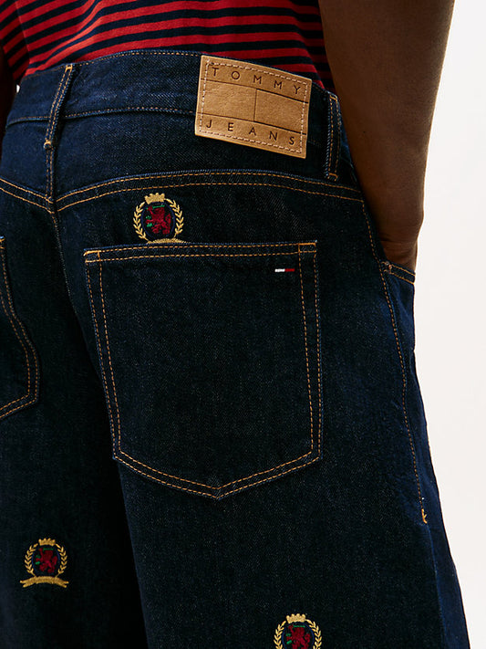 Jaimie Embroidery Relaxed Straight Leg Jeans