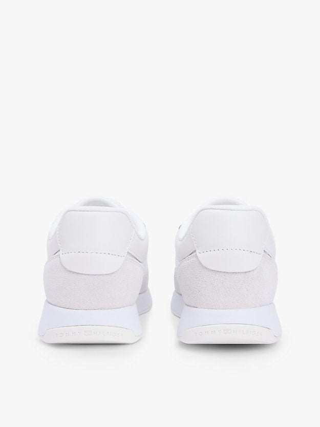 Suede Mixed Texture Mesh Serrated Trainers