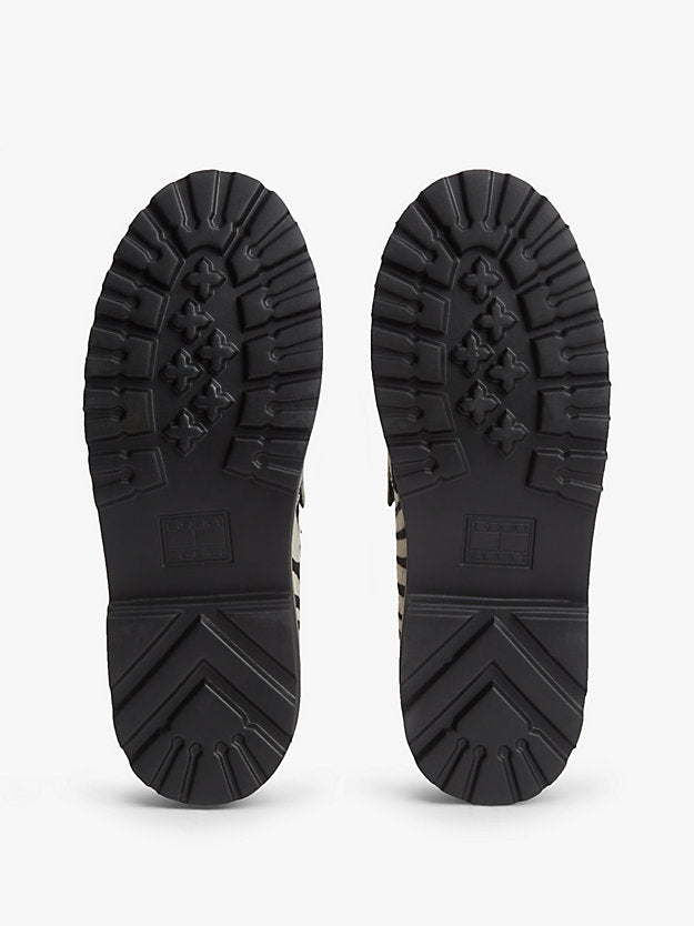 Archive Zebra Print Cleat Penny Loafers