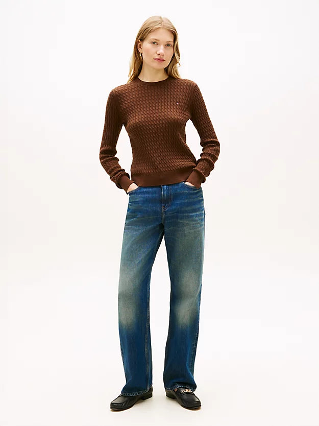 Cable Knit Crew Neck Jumper