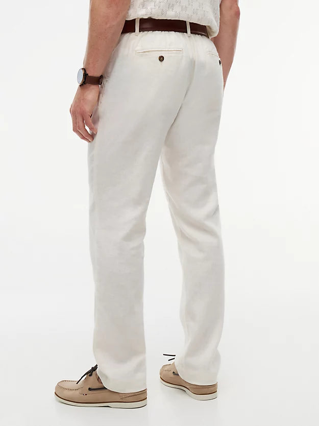 Denton Straight Leg Linen Blend Chinos