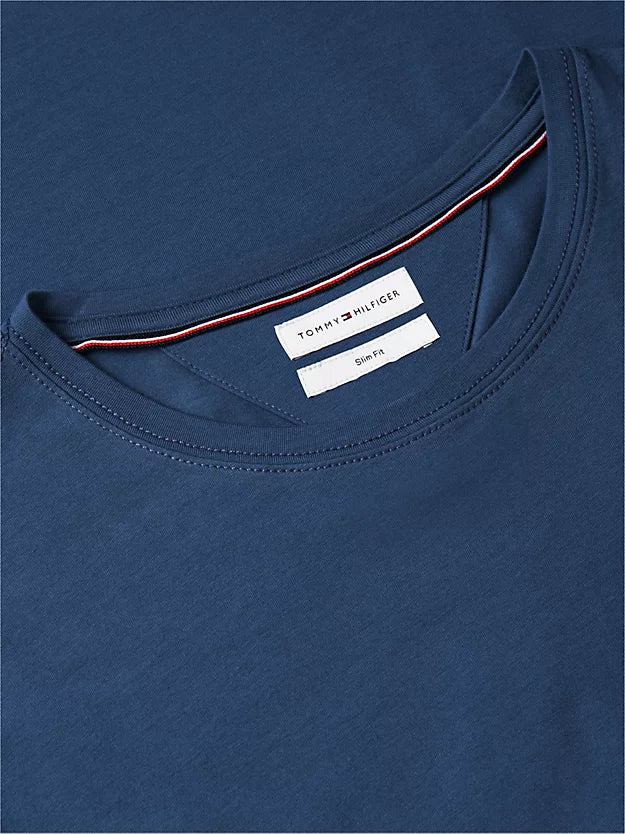 Flag Embroidery Slim Jersey T-Shirt