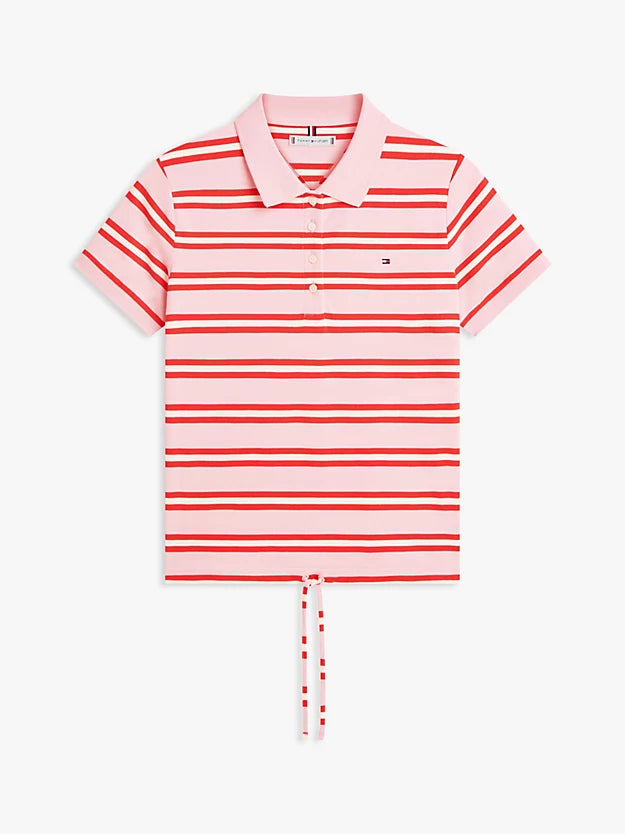 1985 Regular Fit Tie Front Polo Shirt