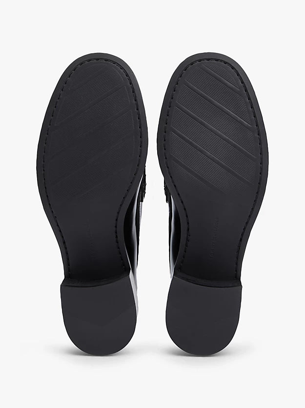 Patent Leather Block Heel Loafers