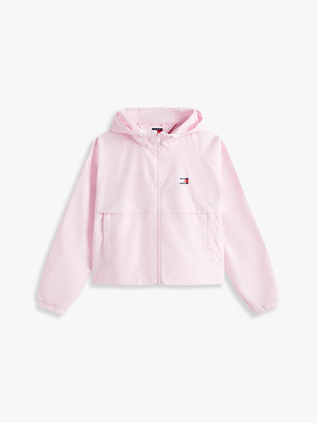 Relaxed Water Repellent Ripstop Hooded Windbreaker