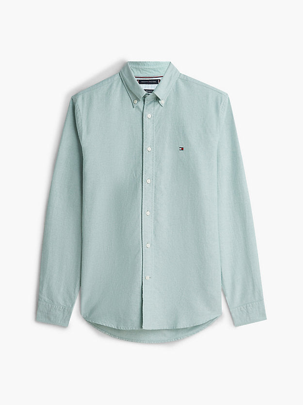 Regular Fit Flag Embroidery Oxford Shirt