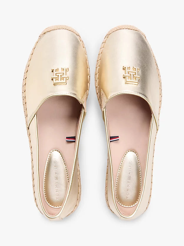 Monogram Metallic Leather Espadrilles