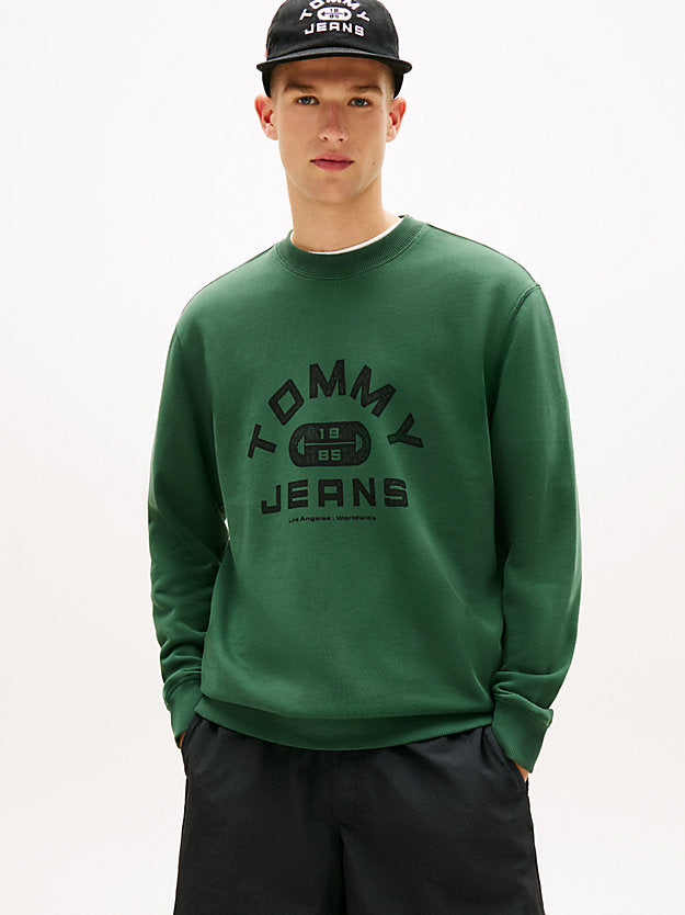 Graphic Terry Crew Neck Sweatshirt