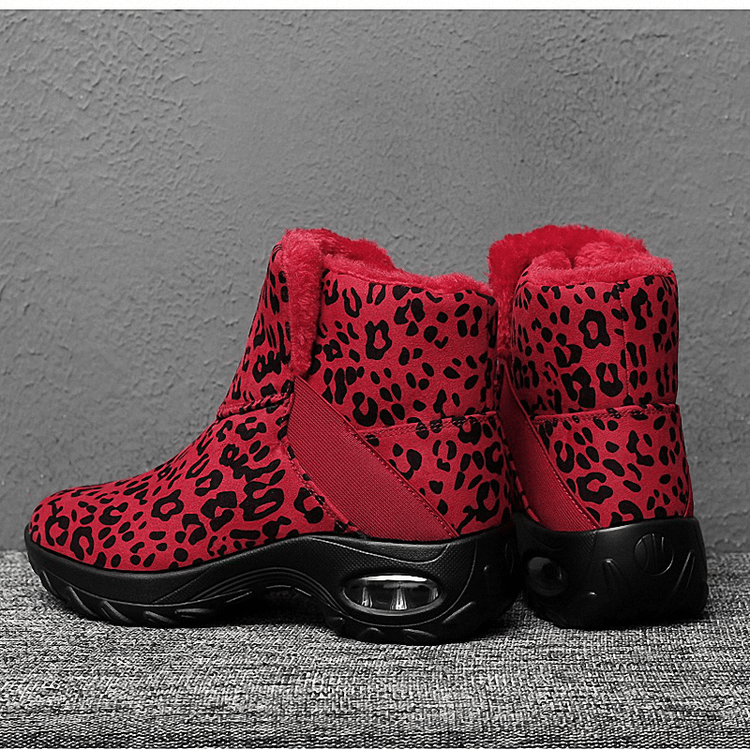 Bottes de neige en peluche pour femmes avec coussin d'air
