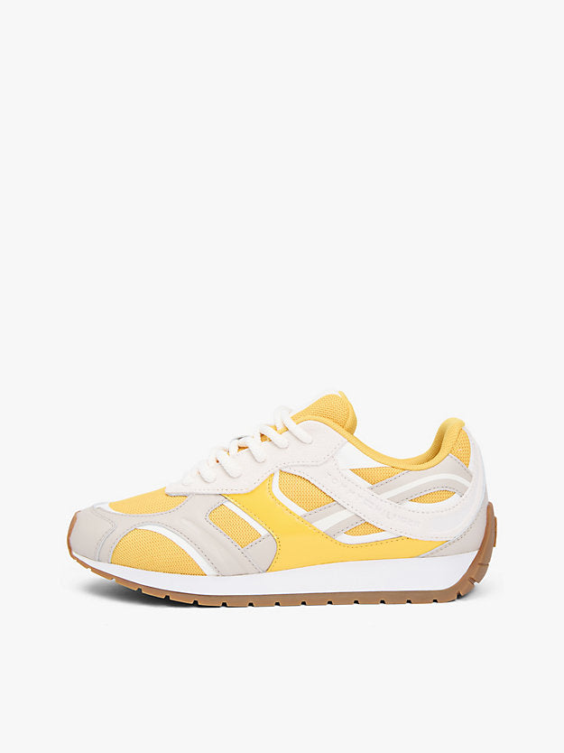 Monogram Leather Mixed Texture Trainers