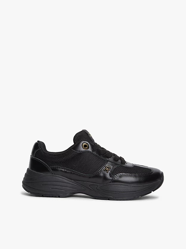 Monogram Mixed Texture Leather Trainers