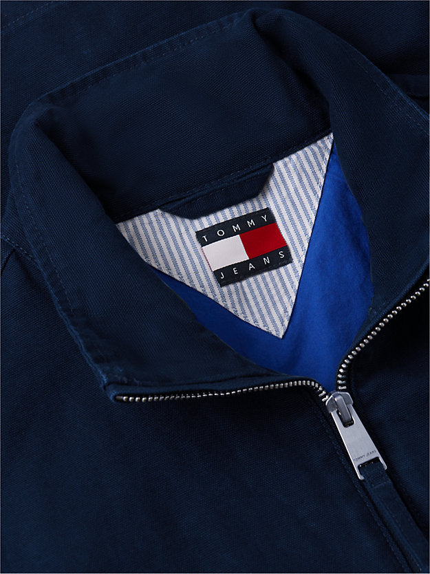 Peached Canvas Zip-Thru Jacket