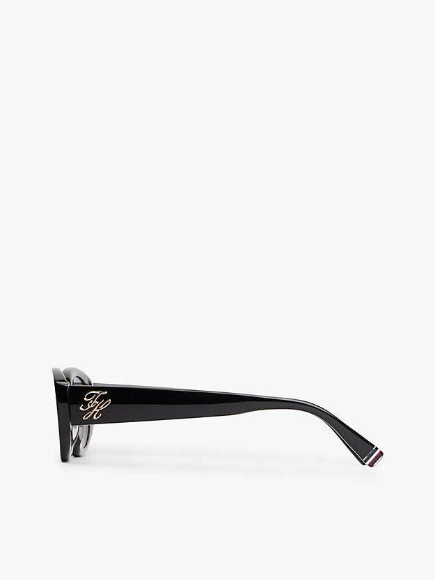 Logo Plaque Oval Sunglasses
