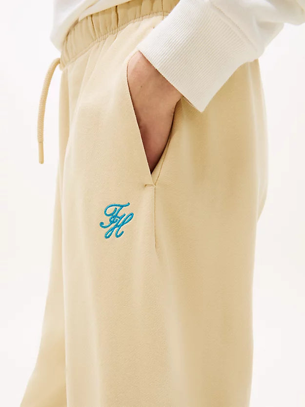 Logo Embroidery Cuffed Leg Joggers